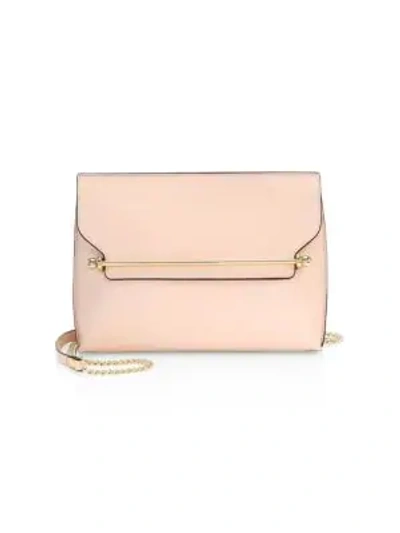 Shop Strathberry Women's East/west Stylist Leather Crossbody Bag In Soft Pink