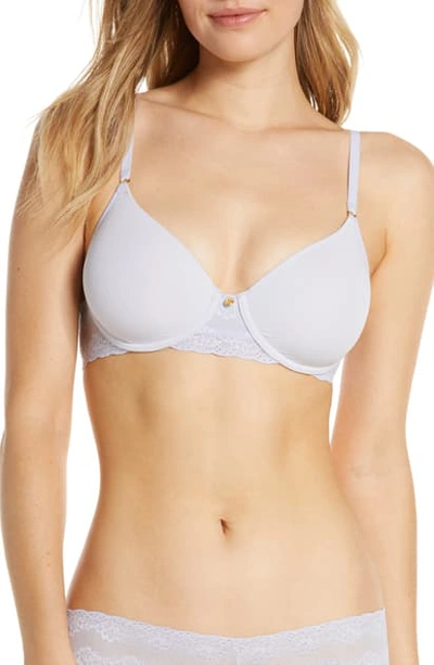 Shop Natori Bliss Perfection Underwire Contour Bra In Frosted Purple
