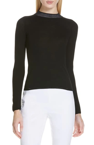 Shop Rag & Bone Pamela Merino Wool Sweater In Black
