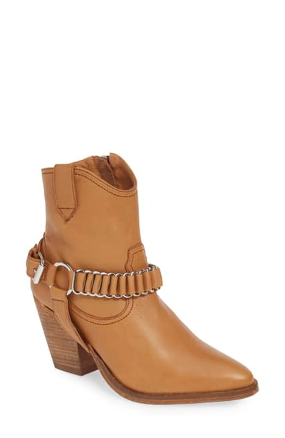 Shop Allsaints Rolene Western Belted Boot In Tan
