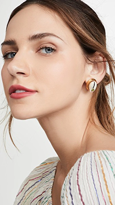 Shop Brinker & Eliza Salty Air Stud Earrings In White