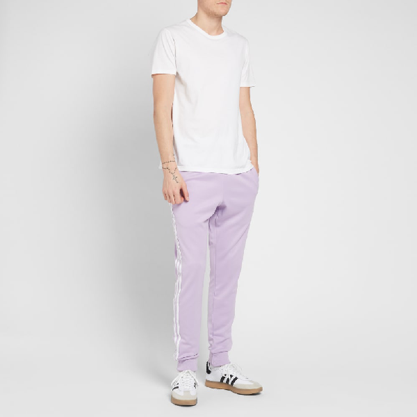 adidas purple glow track pants