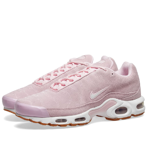 nike air max plus pink and white