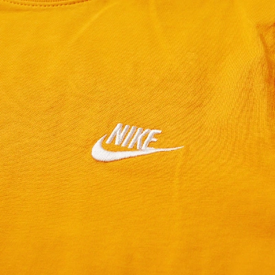 Nike Just Do It Script Neck Tee In Orange | ModeSens