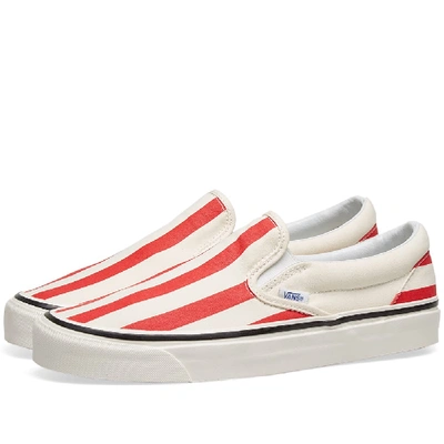 Shop Vans Ua Classic Slip On 98 Dx In Red