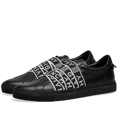 Shop Givenchy Urban Street Low Webbing Sneaker In Black