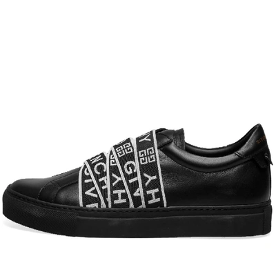 Shop Givenchy Urban Street Low Webbing Sneaker In Black