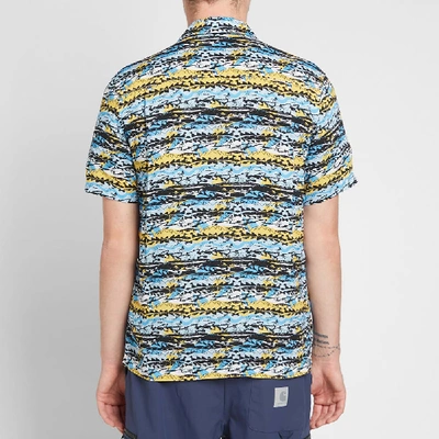 Shop Alltimers Dads Matrix Button Up Shirt In Blue