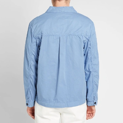 Shop Albam Noragi Work Jacket In Blue