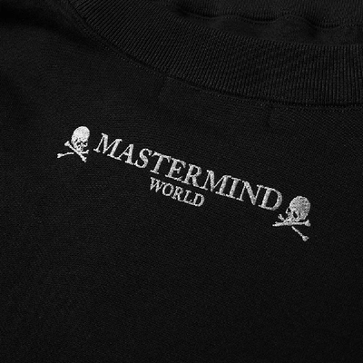 Shop Mastermind Japan Mastermind World Skull World Logo Boxy Crew Sweat In Black