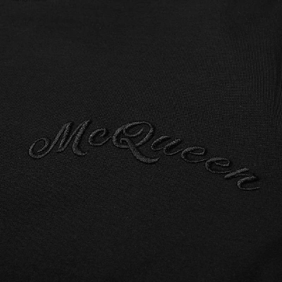 Shop Alexander Mcqueen Mcqueen Script Tee In Black