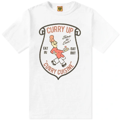 Shop Human Made Curry Up Scroll Tee In White