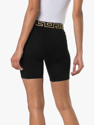 Shop Versace Medusa Cycling Shorts In A1008 Black