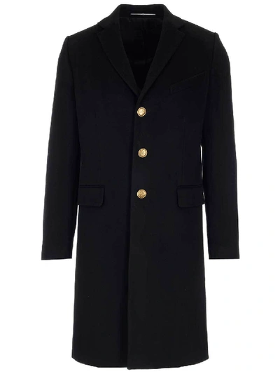 Shop Givenchy Straight Coat In Black