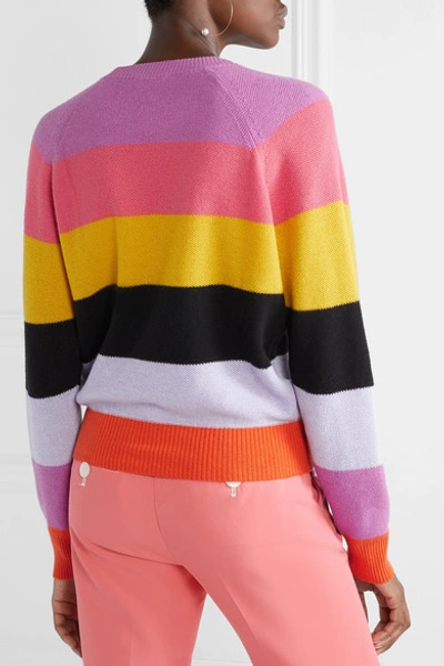 Shop Stine Goya Magdalena Striped Knitted Sweater In Pink