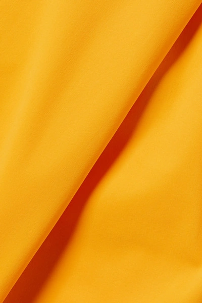 Shop Tooshie Bridgehampton Reversible Lurex-trimmed Swimsuit In Yellow