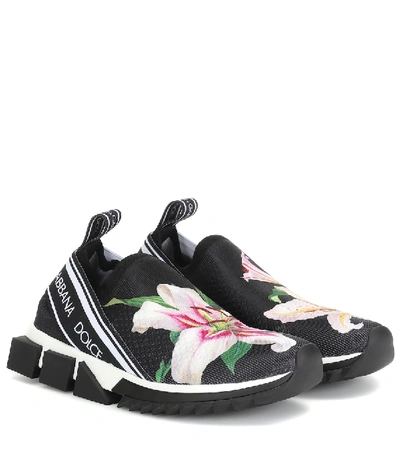 Shop Dolce & Gabbana Sorrento Floral Sneakers In Multicoloured