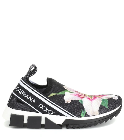 Shop Dolce & Gabbana Sorrento Floral Sneakers In Multicoloured