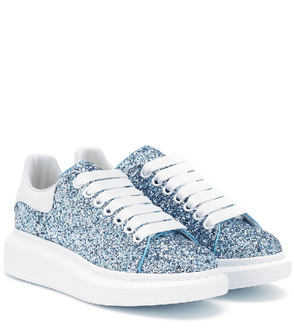 blue glitter mcqueens