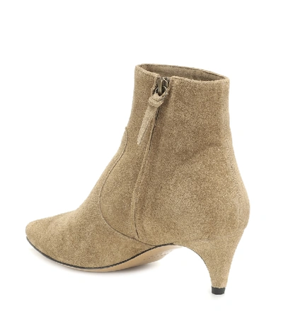 Isabel Marant Derst Heeled Ankle Boots In Taupe | ModeSens