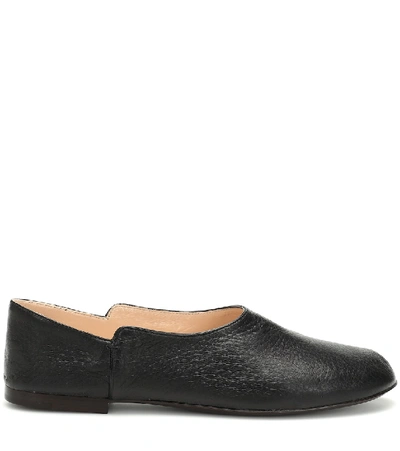 Shop The Row Boheme Leather Loafers In Black