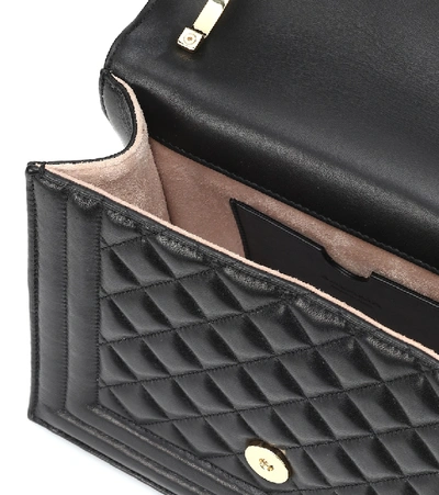 Shop Balmain B-bag 21 Quilted Leather Shoulder Bag In Black