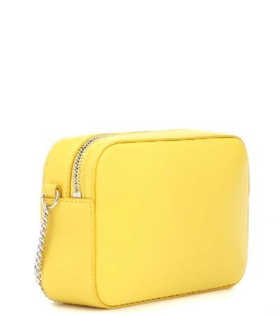 Shop Jimmy Choo Balti Leather Crossbody Bag In Yellow