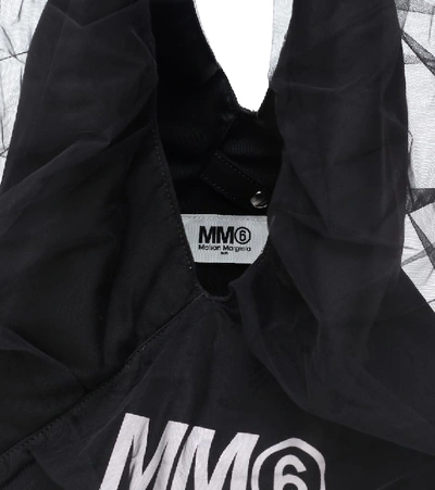 Shop Mm6 Maison Margiela Japanese Medium Tulle Tote In Black