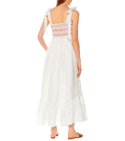 Shop Zimmermann Goldie Cotton Maxi Dress In White