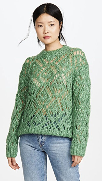 Shop Stine Goya Alex Knit Sweater In Jade