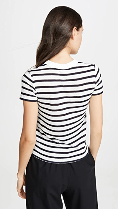 Shop Alexander Wang T Classic Stripe Boy Tee In Ink And Ivory