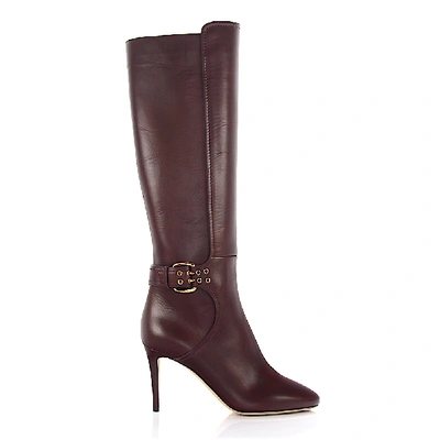 Shop Jimmy Choo Boots Red Darwin 85