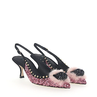 Shop Dolce & Gabbana Slingback Pumps In Pink