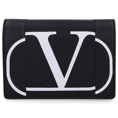 Shop Valentino Women Handbag Escape Leather Vlogo Black