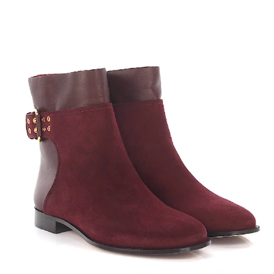 Shop Jimmy Choo Ankle Boots Red Major