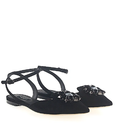 Shop Dolce & Gabbana Strappy Sandals In Black