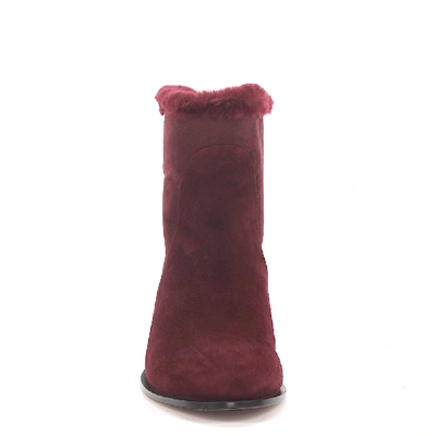 Shop Jimmy Choo Classic Ankle Boots Mission Suede In Red