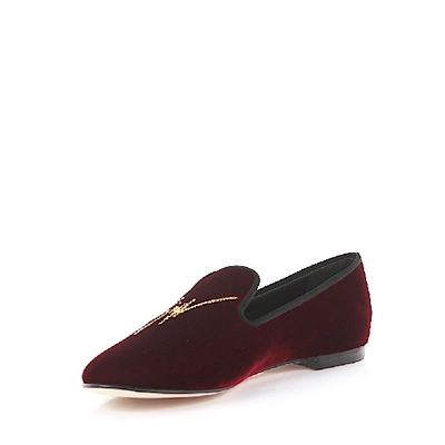 Shop Giuseppe Zanotti Slip On Shoes In Red