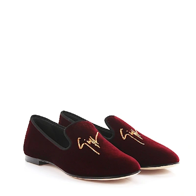 Shop Giuseppe Zanotti Slip On Shoes In Red