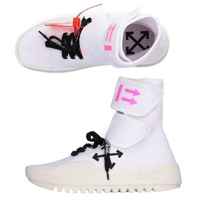 Shop Off-white High-top Sneakers Moto Wrap In White