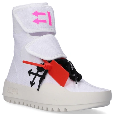 Shop Off-white High-top Sneakers Moto Wrap In White