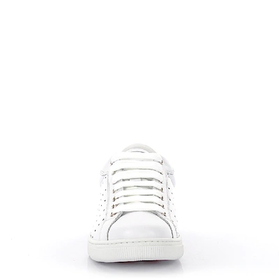 Shop Dsquared2 Sneaker Santa Monica Leather White Fuxia