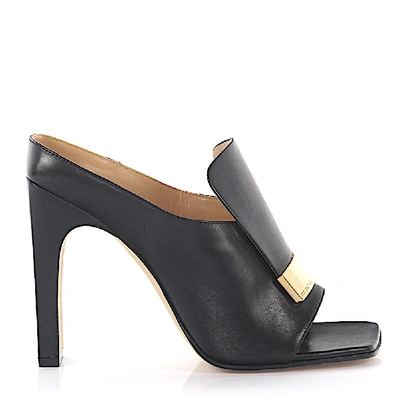 Shop Sergio Rossi Mules Classic In Black