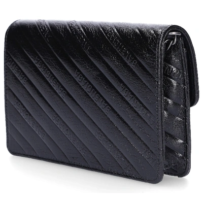 Shop Balenciaga Women Wallet Bb Leather Logo Metallic Black