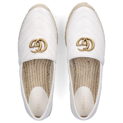 Shop Gucci Espadrilles Charlotte In White