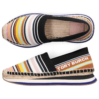 Shop Tory Burch Espadrilles Daisy  Polyamide Polyester Logo Multicoloured In Multicolored