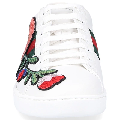 Shop Gucci Low-top Sneakers Ace In White