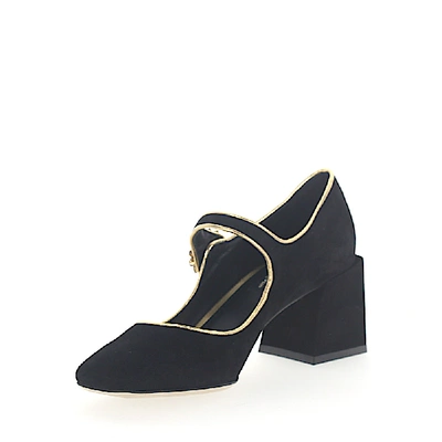 Shop Dolce & Gabbana Pumps Mary Jane Suede Black Jewellery Ornament