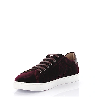 Shop Gianvito Rossi Low-top Sneakers S20460 Velvet In Red