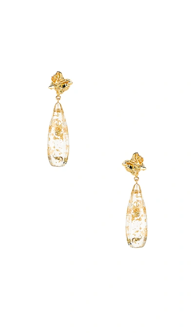 Shop Amber Sceats Julia Earrings In Metallic Gold.